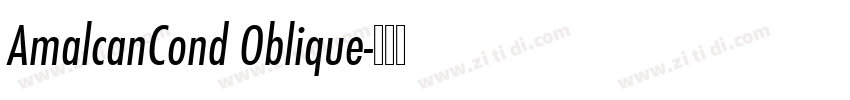 AmalcanCond Oblique字体转换